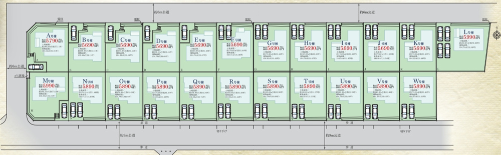 町田市三輪緑山4丁目、全23棟のエコワン搭載の新築戸建、三輪小学区、鶴川第二中学校、鶴川駅利用の画像