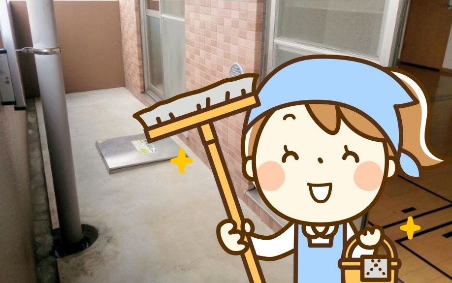 賃貸物件のベランダ掃除！汚れの原因と掃除の流れや注意点についてご紹介！の画像