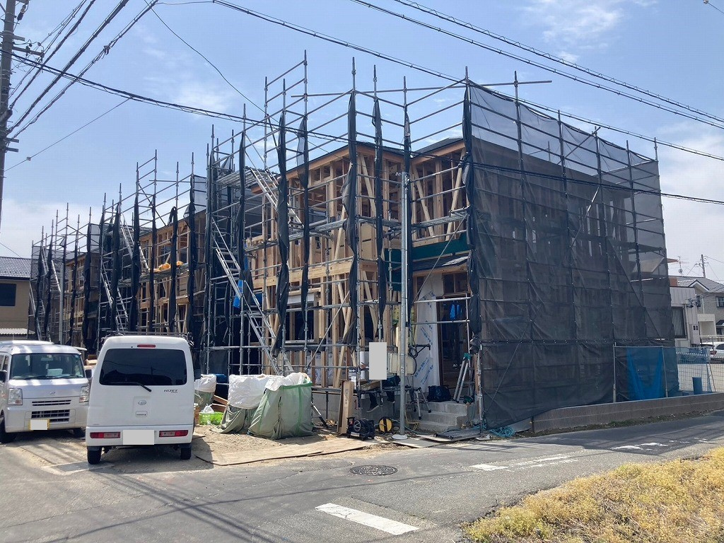  【北東角地】造作工事中！！弥富市鯏浦町 １号棟の画像