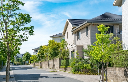 住宅街の画像