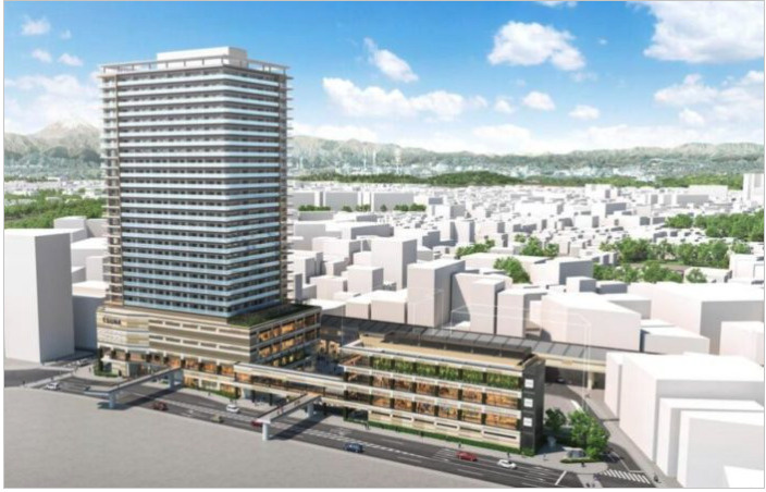 綱島駅東口駅前地区第一種市街地再開発事業　（2024年から解体が始まる）の画像