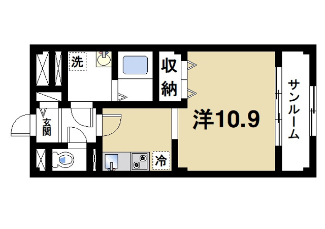 サンコートAの間取り図1