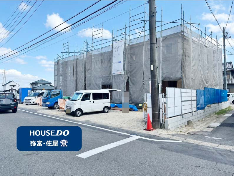 【佐屋西小学校まで徒歩9分】 上棟！ 愛西市内佐屋町 全4棟の画像