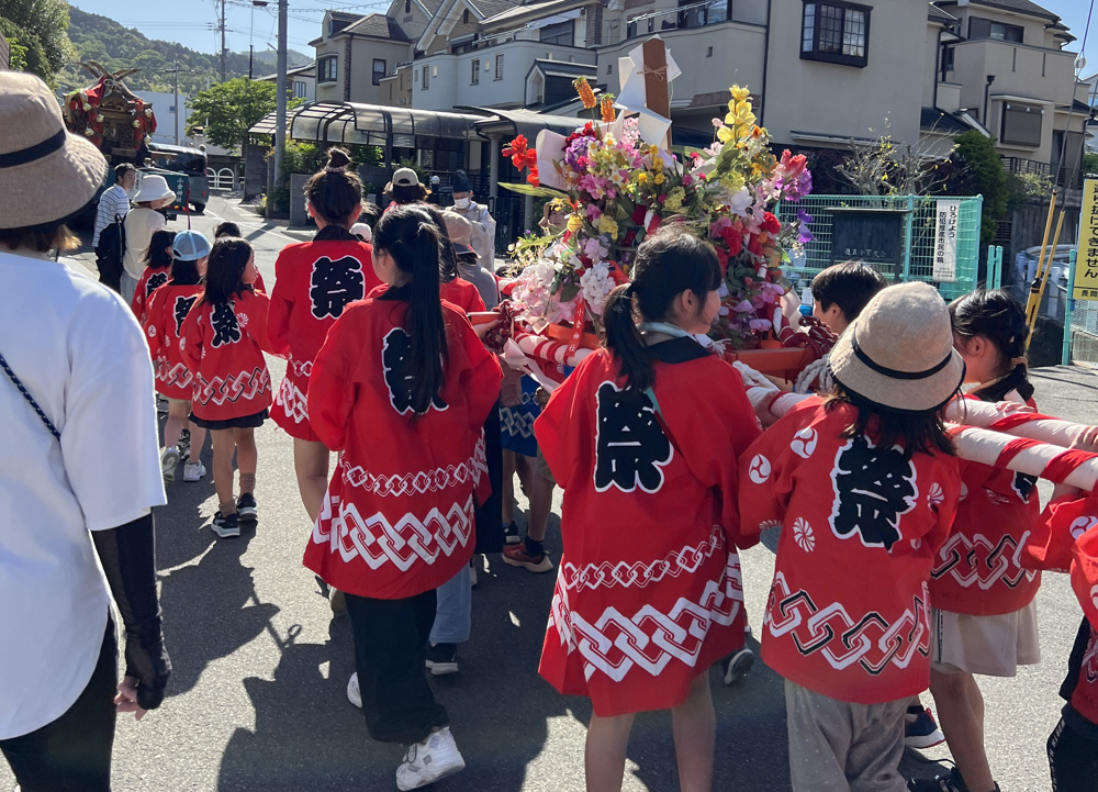 地域行事に初参加の画像