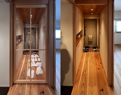 リビングドアも引き戸