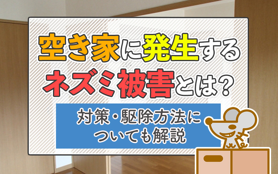 空き家に発生するネズミ被害とは？対策・駆除方法についても解説の画像