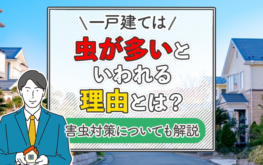 「一戸建ては虫が多い」といわれる理由とは？害虫対策についても解説の画像