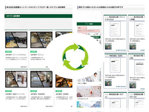 リーシングの取り組みについての画像