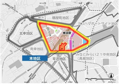 横浜駅みなみ東口地区市街地再開発準備組合の設立（KEIKYU ニュースリリースより）の画像