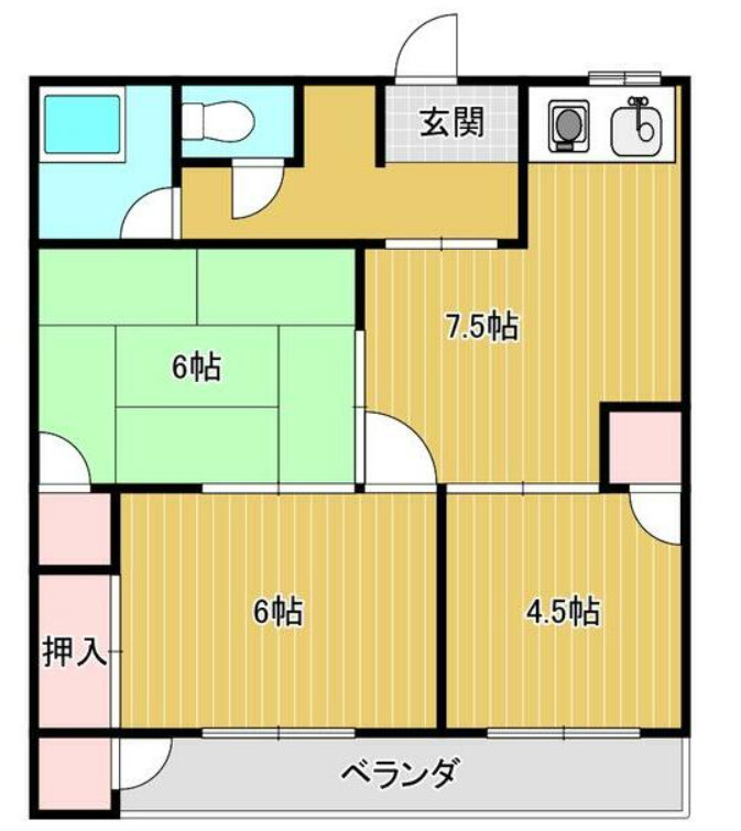 （貸アパート）八幡西区中の原の画像