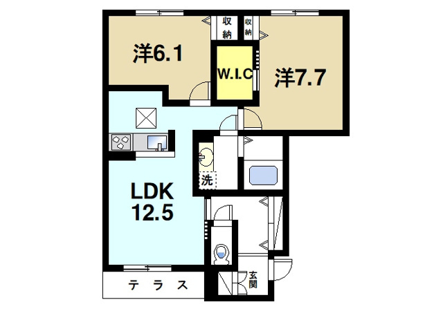サンライズⅤの間取り図1