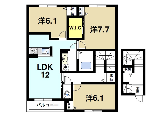 サンライズⅤの間取り図2