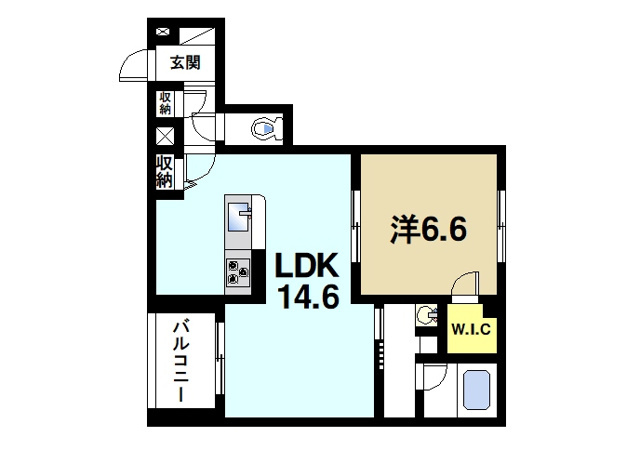 ＳｈａＭａｉｓｏｎ　Ａｌｆｌａｔの間取り図1