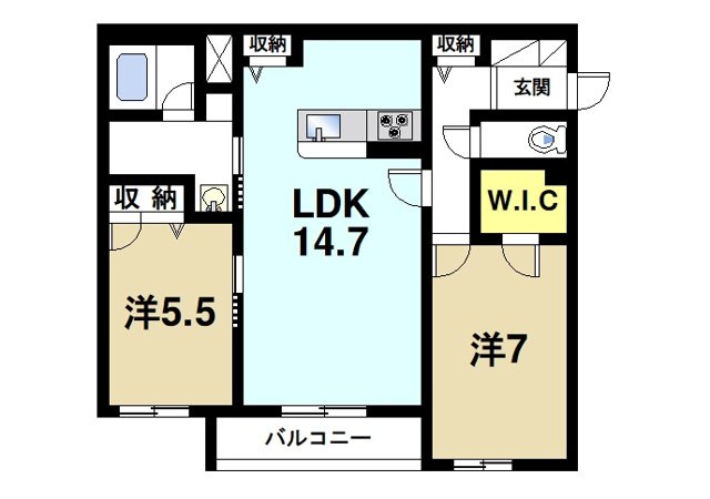 ＳｈａＭａｉｓｏｎ　Ａｌｆｌａｔの間取り図4