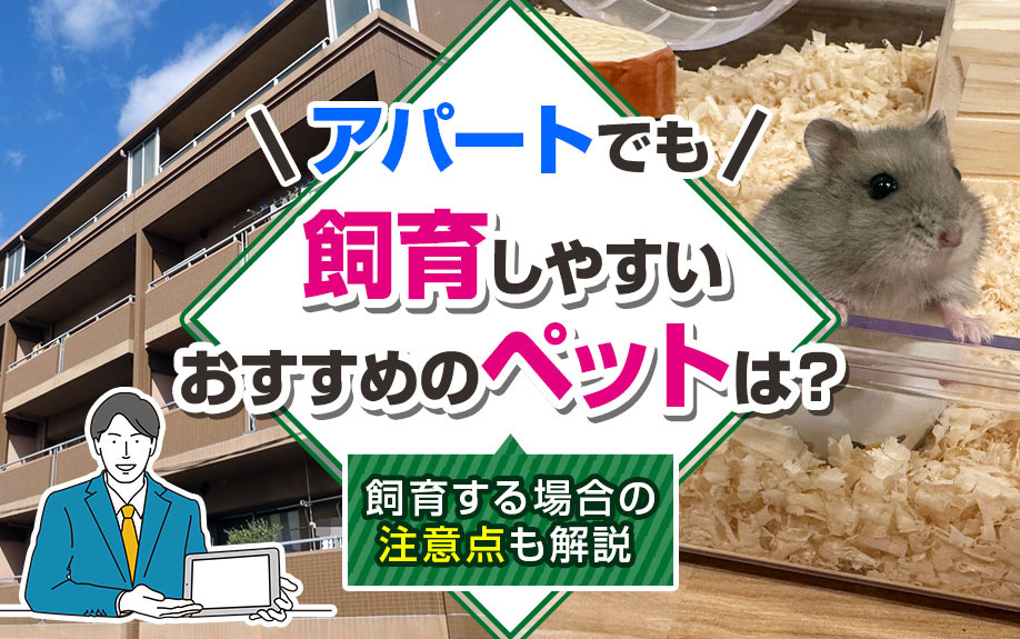 アパートでも飼育しやすいおすすめのペットは？飼育する場合の注意点も解説の画像