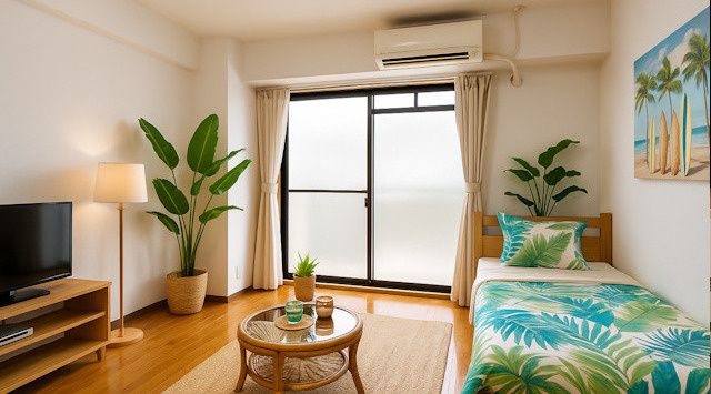 【ルームツアー】カンパネルラ｜南向きの1Kマンションタイプ！駅からも近く一人暮らしにオススメ◎の画像