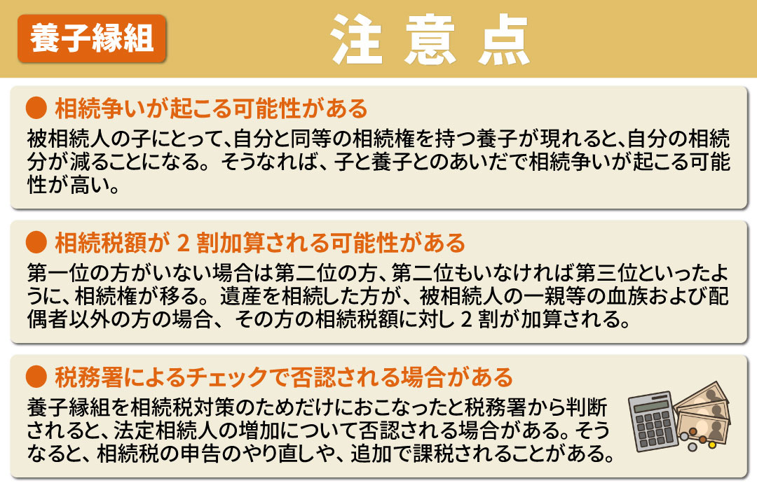 相続時に養子縁組をおこなう注意点