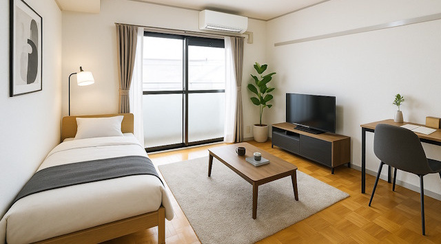 【ルームツアー】シャーウッド｜自炊する方にピッタリな広いキッチン！大学目の前にあるマンション♪の画像