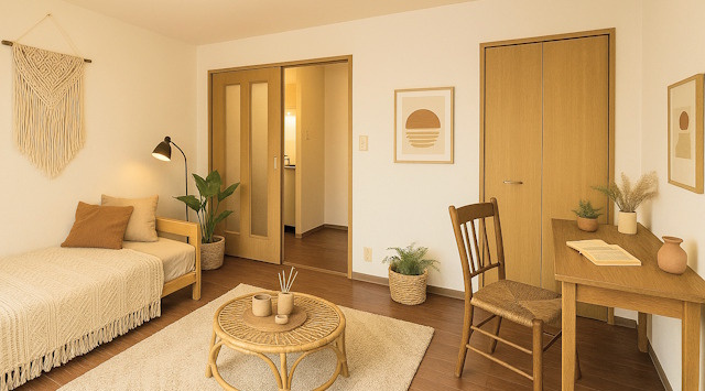 【ルームツアー】ブランジュール　ルナ｜洋室9帖の一人暮らし向けマンション！南向きで日当たりも○の画像