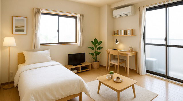 【ルームツアー】マンションポプリ｜全居室が洋室でお掃除らくらく！徒歩2分に駅がある、二口コンロ付の通風良好な物件★の画像