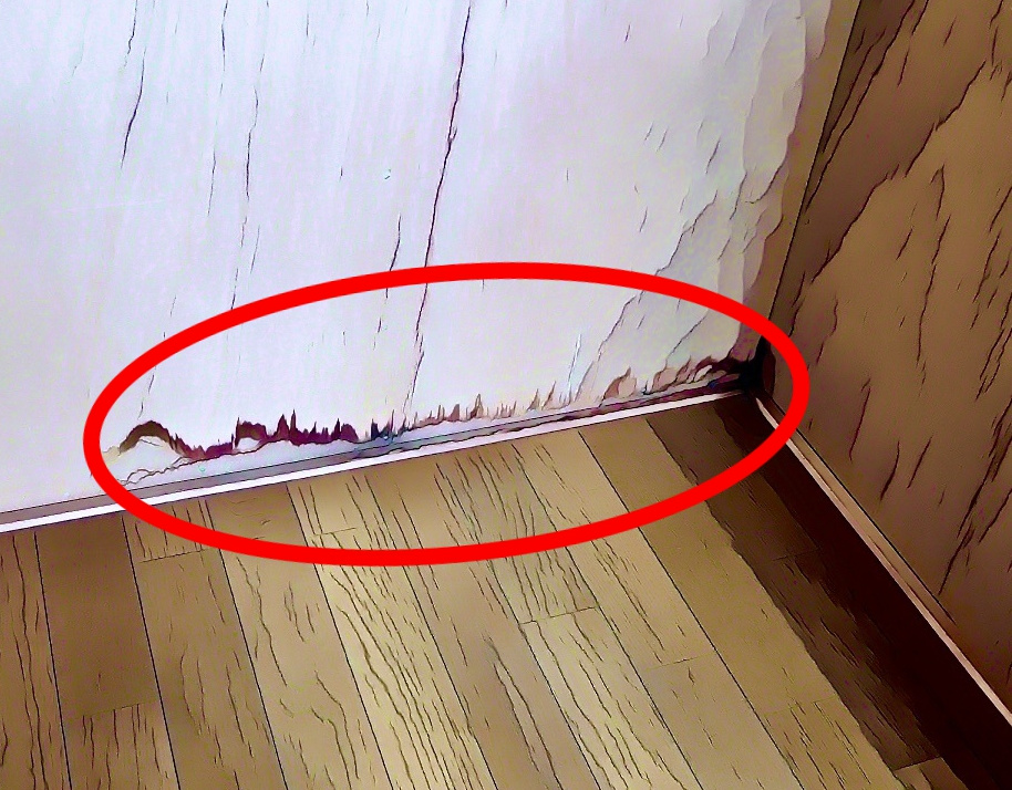 結露によるシミ