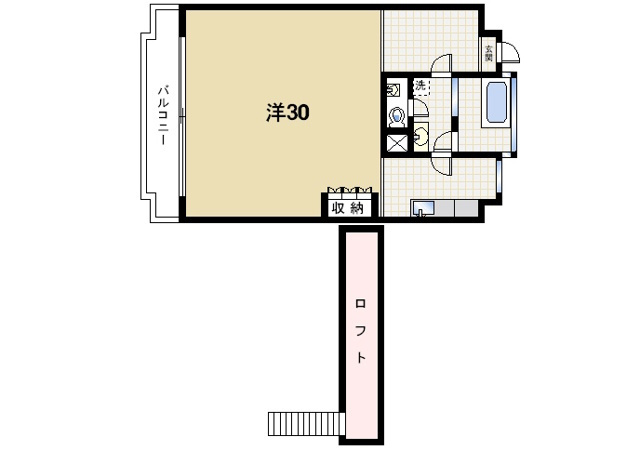 ミナージュ高の原の間取り図1
