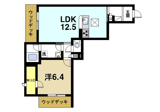 シャーメゾン　ヴィラ学園前の間取り図2