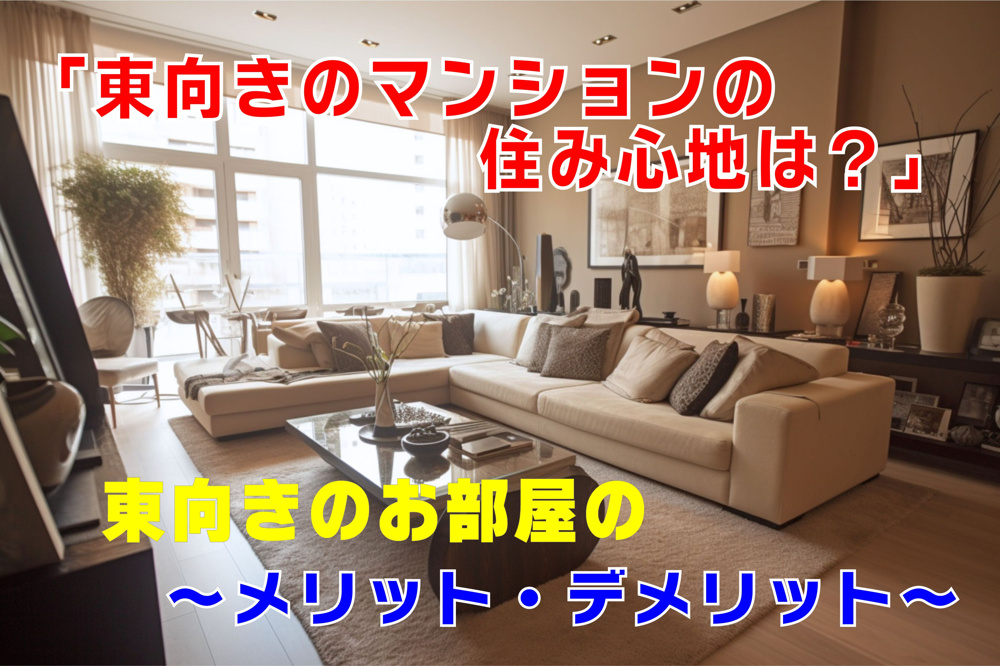 不動産Q&A：【東向きのマンションのメリットとデメリット】の画像