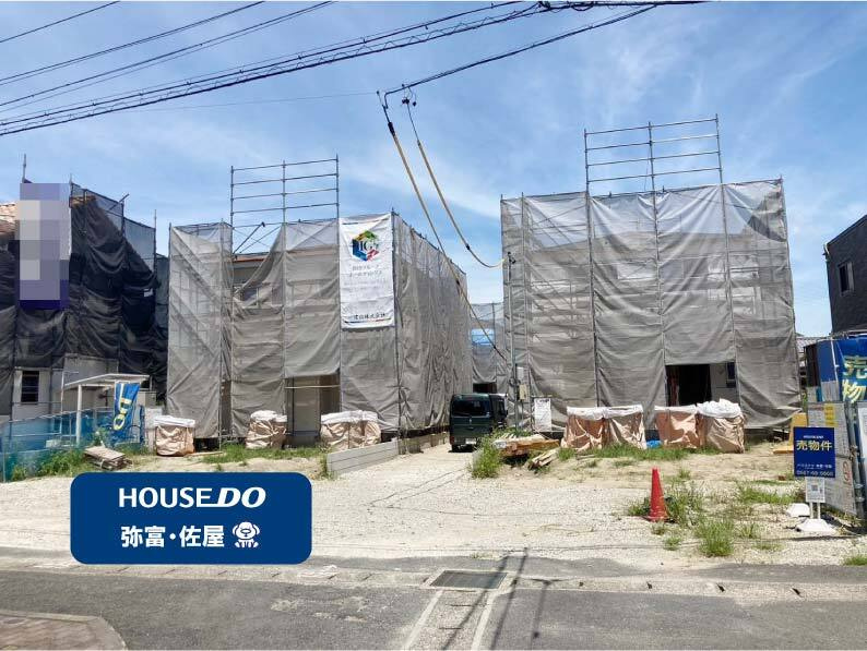【全棟上棟！】造作工事中！弥富市鯏浦町 全3棟の画像