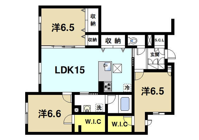 アリスティオ　ルクスの間取り図3
