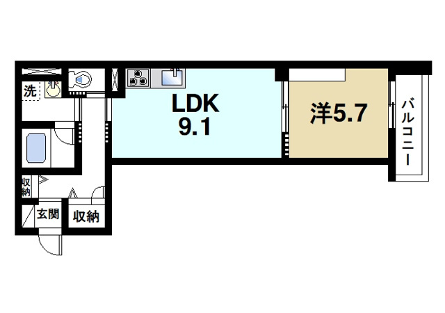 ロイヤルテラス　西大寺の間取り図1