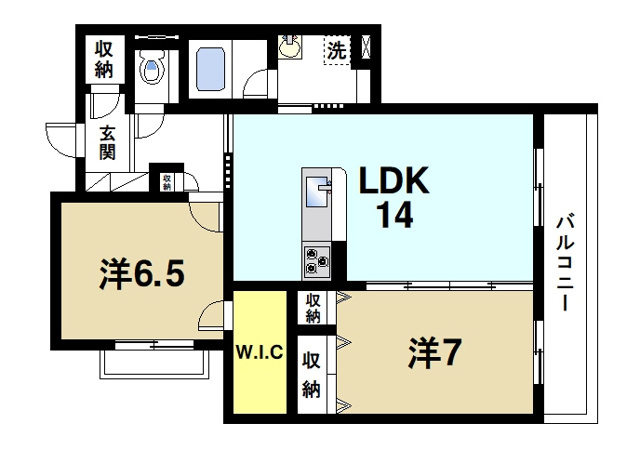 コティマ生駒駅前の間取り図3