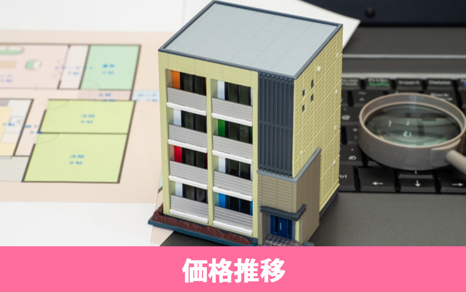 中古マンションの築年数に応じた購入時の価格推移