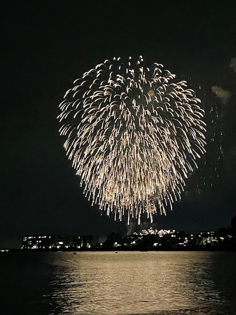 葉山の花火大会の画像