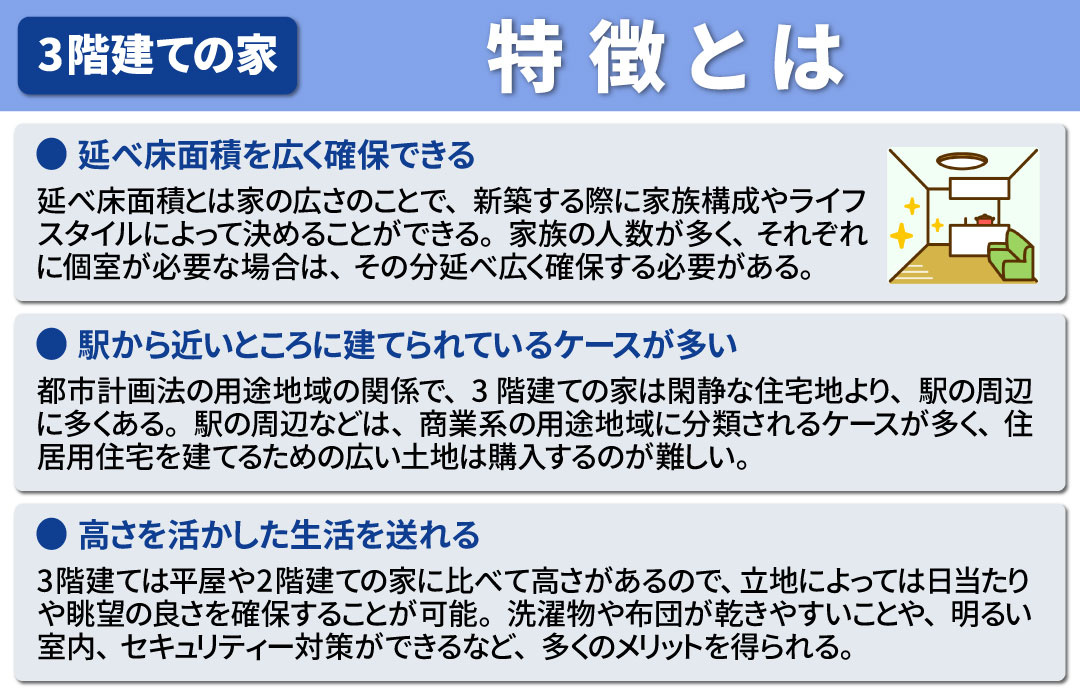 売却するなら知っておきたい3階建ての特徴とは？