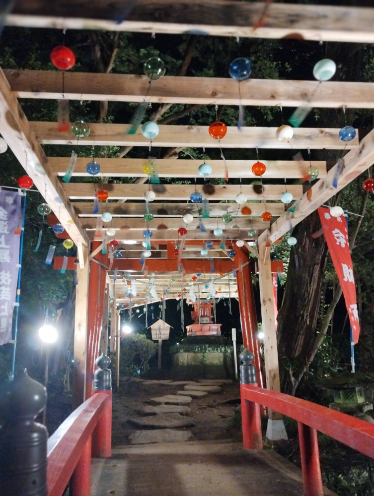 間々田八幡宮の風鈴まつりの画像