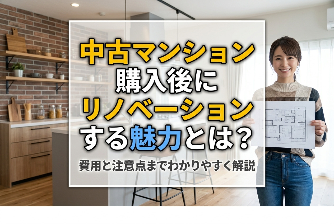 中古マンション購入後にリノベーションする魅力とは？費用と注意点も解説の画像