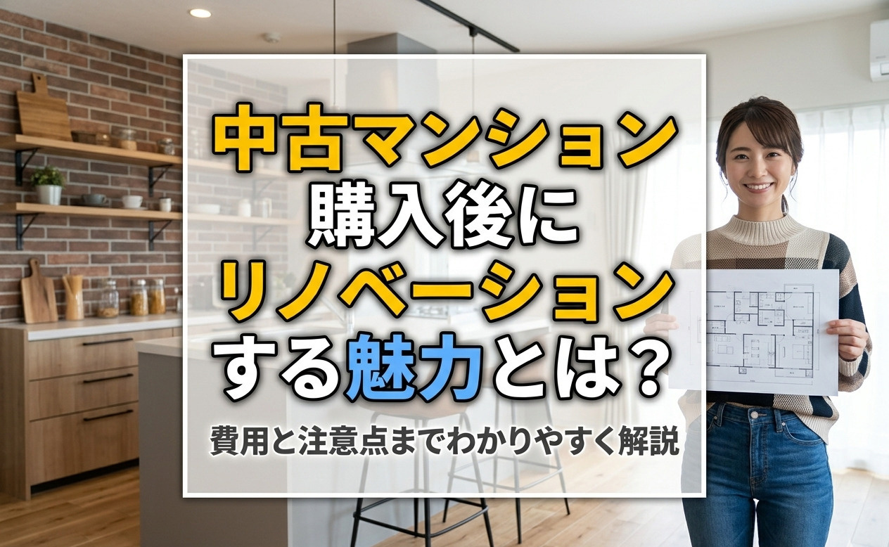 中古マンション購入後にリノベーションする魅力とは？費用と注意点までわかりやすく解説