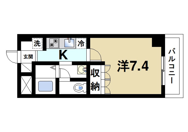 フロント木津の間取り図1