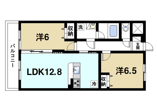 木津ロイヤルメゾンの間取り図2