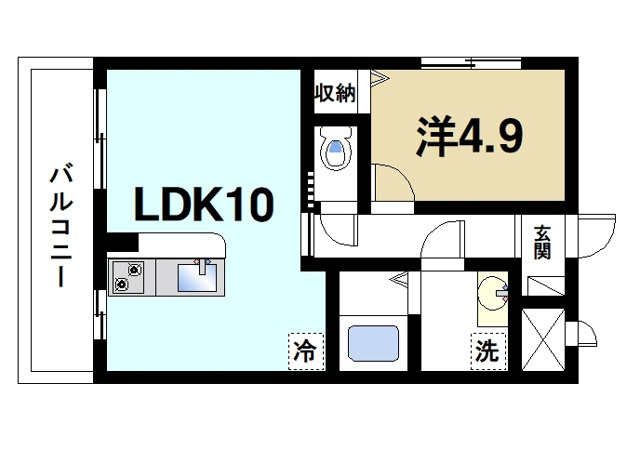 木津ロイヤルメゾンの間取り図1