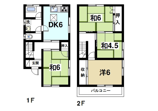 西松ケ丘　本田邸の間取り図1
