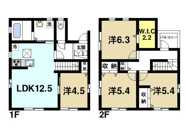 米田ハウス辻町　A号室の間取り図1