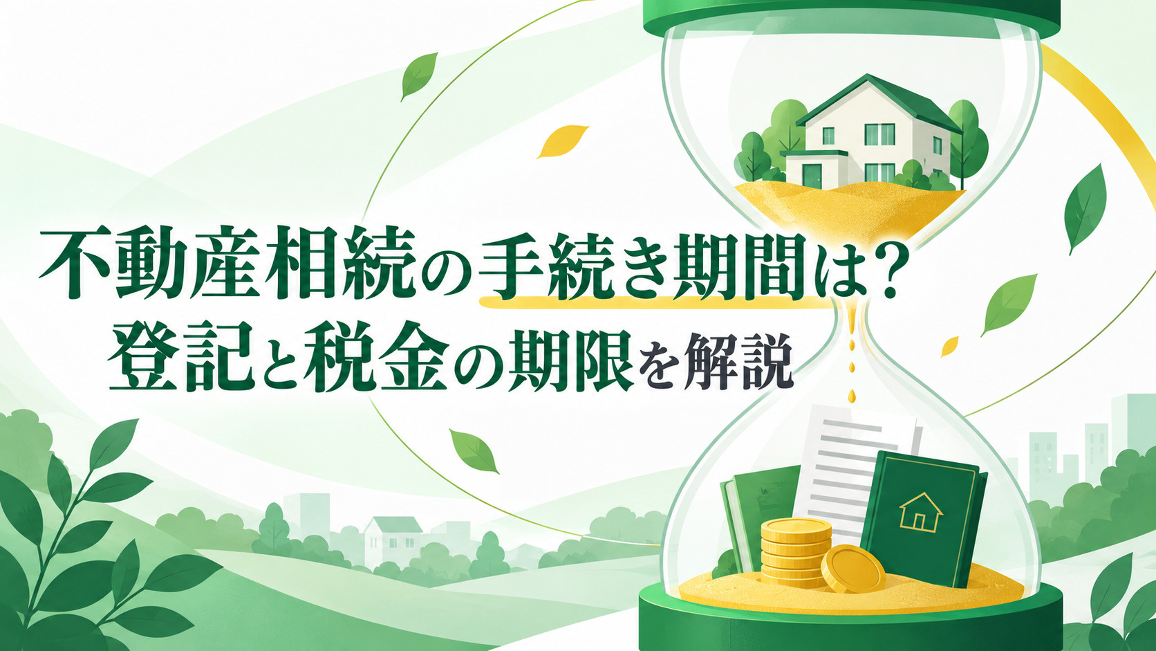 不動産相続の手続き期間は？登記と税金の期限を解説の画像