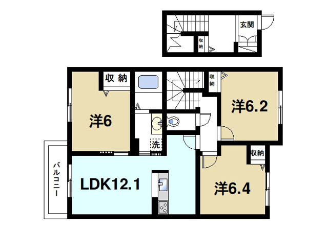  ガーデンズ城山台の間取り図2