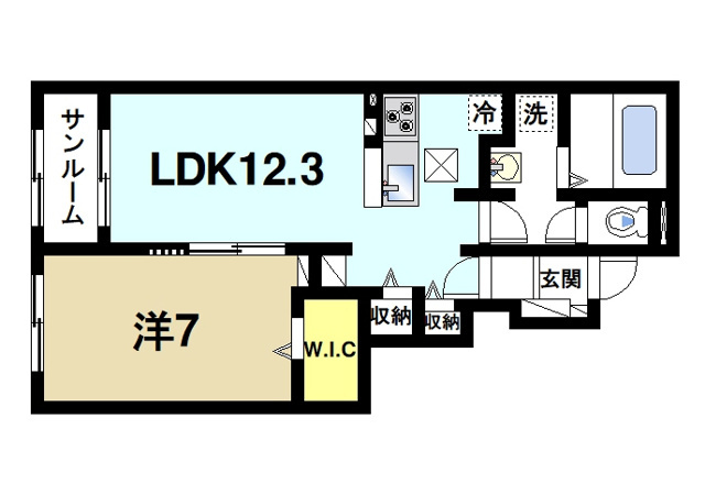 フェリーチェの間取り図1