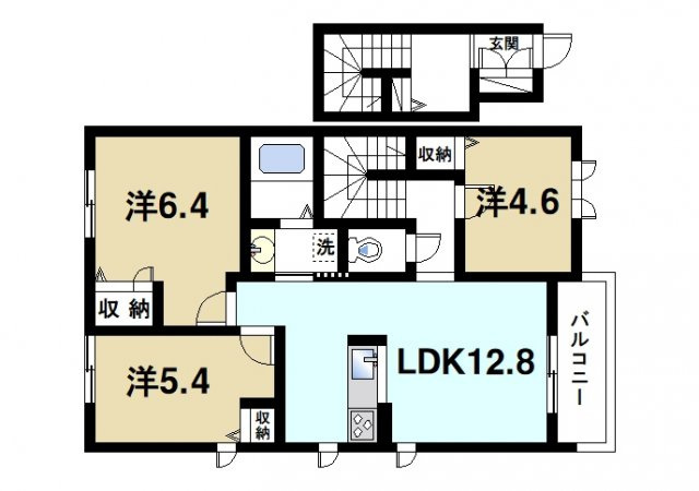  シャーメゾン　ソレイユの間取り図2