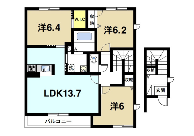  シャーメゾン城山台Ｎの間取り図2