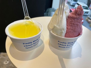 オリーブオイルの生ジェラート？？？の画像