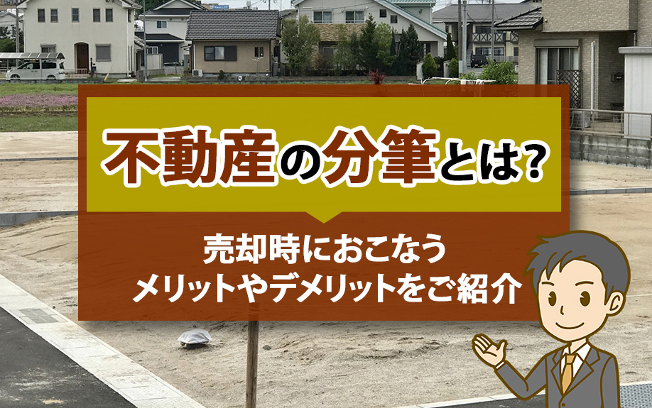 不動産の分筆とは？売却時におこなうメリットやデメリットをご紹介の画像